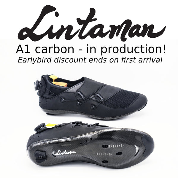 At last! Carbon shoe production is rolling - earlybird pricing ends once the first shoes land.